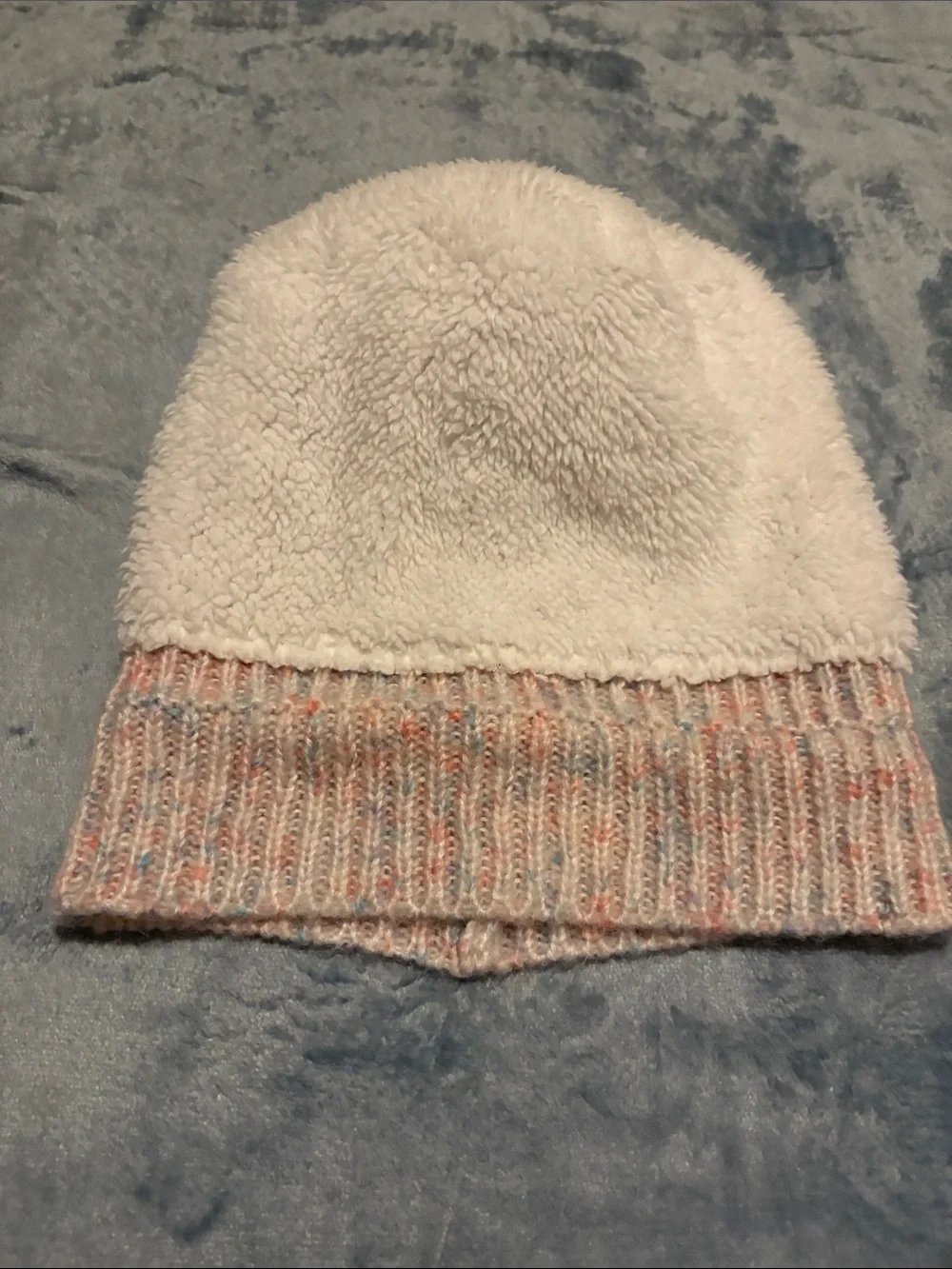 Cable-Knit Pastel Pink Pom Beanie